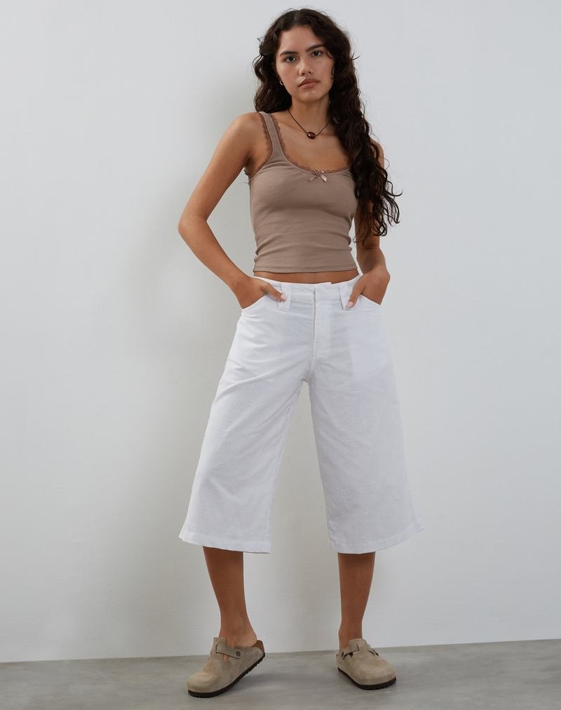 Női Motel Rocks Carillo Csipke Trim Top Mellény Sötétbarna | HKZ2648XR