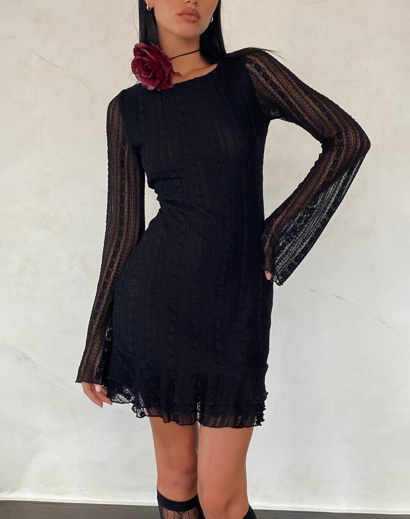 Női Motel Rocks Janawa Backless Mini Ruha Fekete | MBZ1614TF