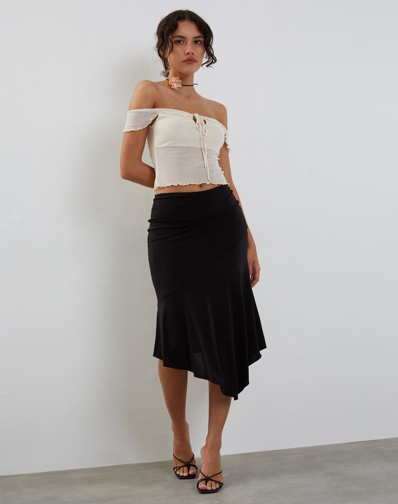 Női Motel Rocks Nabil Bardot Mellény Krém Fehér | DJE7769LA