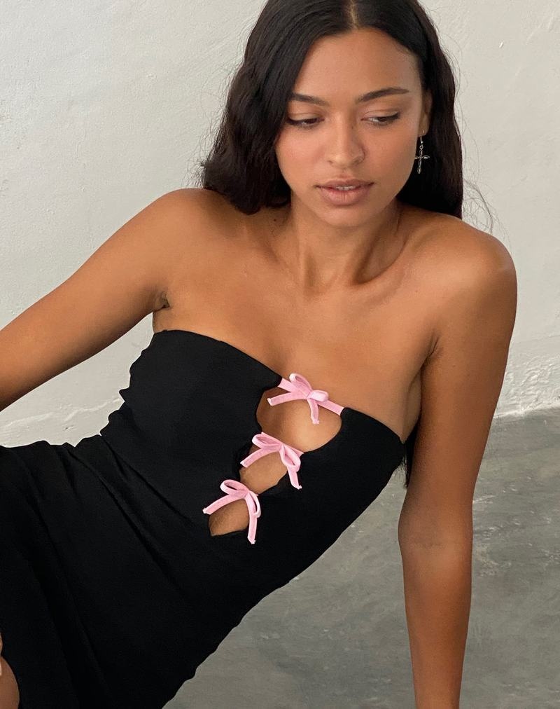 Női Motel Rocks Novara Mini Ruha Fekete | QXA1616VH