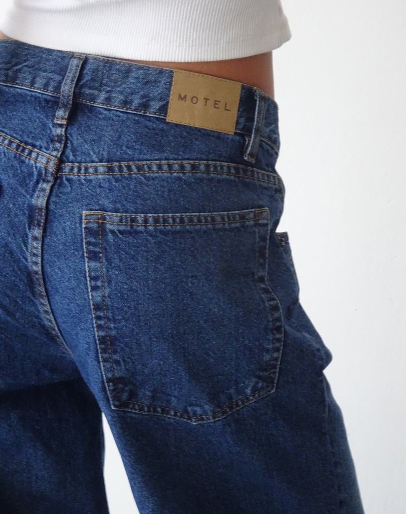 Női Motel Rocks Oversized Dad Low Rise Farmernadrág Kék | QUP2886ST