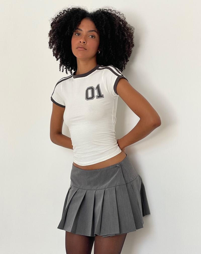 Női Motel Rocks Salda Sportos Tee Póló Fehér | ERI7788NS