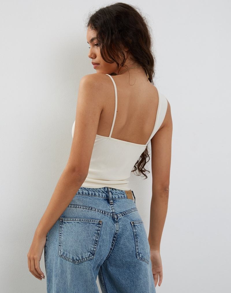 Női Motel Rocks Sambu Top Mellény Fehér | IVU2878ES