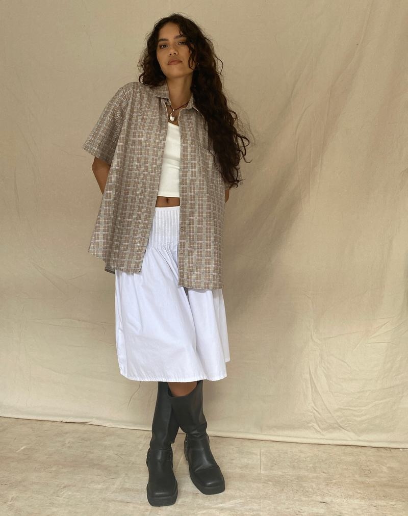 Női Motel Rocks Smith Rövid Sleeve Ingek Szürke Barna | BUZ8145PQ